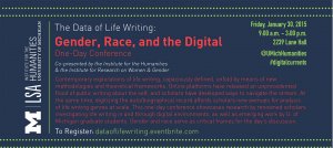 data of life writing flyer