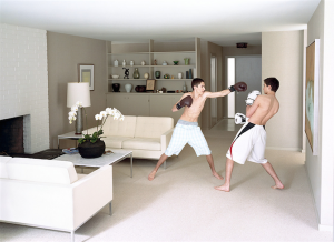 Jeff Wall, Boxing, 2011, Color photograph, Collection of Alan Hergott and Curt S