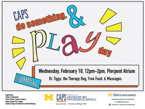 Join us on Wednesday, February 18th from 12-2pm in the Atrium of Pierpont Common