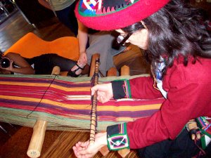 Tatiana Calixto, Weaving Demonstration