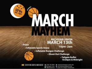UMix is back with March Mayhem on Friday, March 13 from 10pm to 2am in the Michi