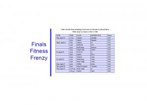 Finals Fitness Frenzy