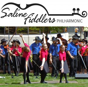 Photograph of Saline Fiddlers Philharmonic by Carrie McClintock.