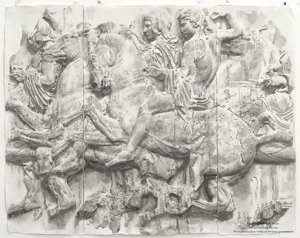 Image: Wendy Artin, Phrygian Cap (Parthenon north frieze slab XXXVII), 2010, wat Image: Wendy Artin, Phrygian Cap (Parthenon north frieze slab XXXVII), 2010, wat