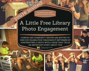 Invitation to A Little Free Library Photo Engagement