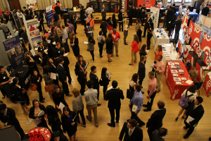 Photo of students and organizations at Fall Career Expo