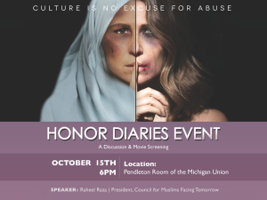 Honor Diaries Event Poster