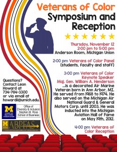 Veterans of Color Event Flyer Veterans of Color Event Flyer