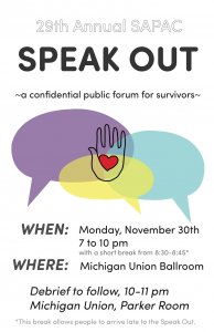 Speak out poster