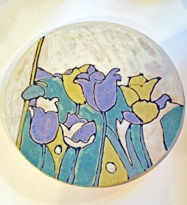 Tulip Plate by Maggie Bandstra