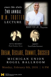 Flyer for William Monroe Trotter Lecture