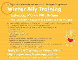 Winter Ally Training Poster