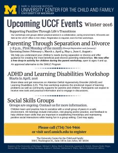 UCCF Workshops 2016