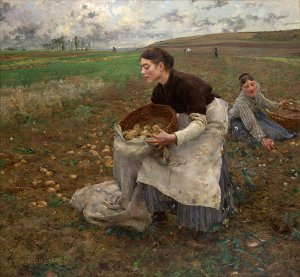Jules Bastien-Lepage, October: The Potato Harvest, 1878. Oil on canvas, National