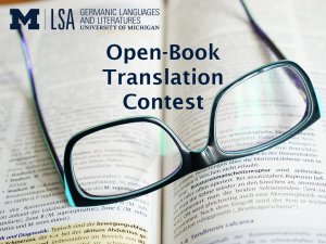 German Dept Translation Contest