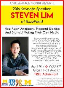 A/PIA Heritage Month Presents: Steven Lim of Buzzfeed