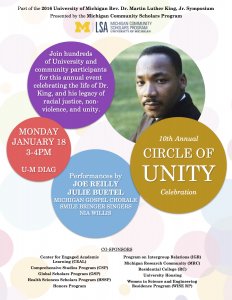 Flyer for Circle of Unity Event