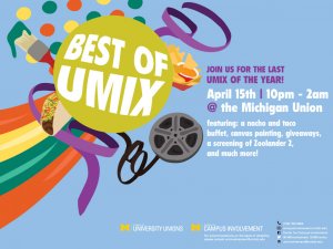 Best of UMix April 15th advertisement