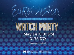 Eurovision Watch Party flyer