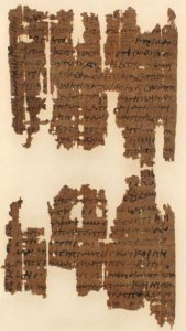 Letter on papyrus