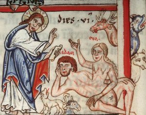 Saint Ambrose, Hexaemeron, Germany, 12th century.