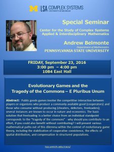 Andrew Belmonte Talk flyer Andrew Belmonte Talk flyer