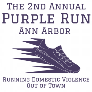 Purple Run Poster with Shoe