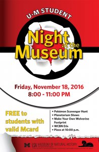 Pokemon Student Night at the Museum