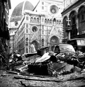 Image of the Duomo after the flood