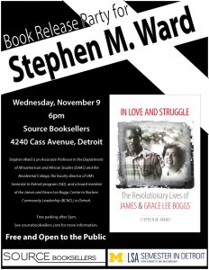 Flyer for Book Release Party for Stephen Ward