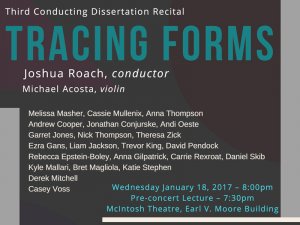 Third Dissertation Recital: Joshua Roach, conductor