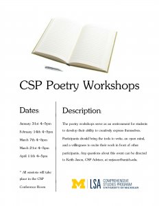 Poetry Workshop Flyer
