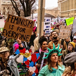 photo of Women's March in Washington DC, 2017