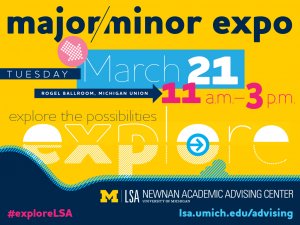 Major/Minor Expo is March 21!