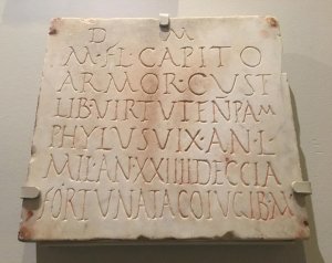 Roman memorial tablet