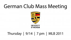 2017.09.14 German Club Mass Meeting