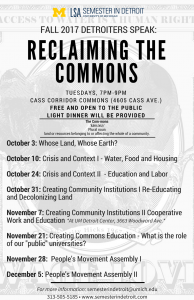 Reclaiming the Commons Flyer Reclaiming the Commons Flyer