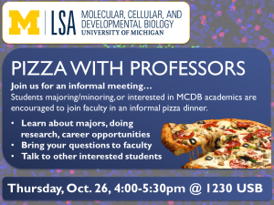MCDB Pizza with Professors
