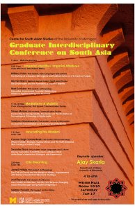 Graduate Interdisciplinary Conference on South Asia 2018