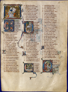 Bibliothèque de l'Arsenal, ca. 1275-1300, MS 3142 fol. 256. Source: http://gallica.bnf.fr/ark:/12148/btv1b55003999w/f523.item