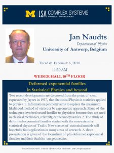 Jan Naudts Seminar Flyer