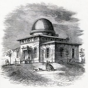 1870 print of UM Detroit Observatory