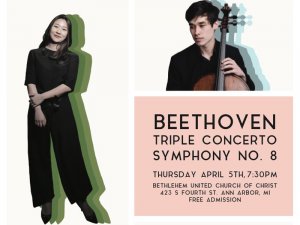 Faculty/Student Recital: Beethoven Triple Concerto & Symphony No. 8