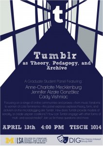 Poster for Tumblr Panel
