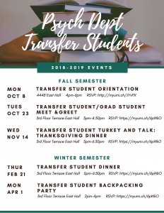 Transfer student event series