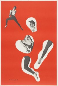 Paul Rand, Direction/Dancer, 1939, silkscreen on paper. University of Michigan Museum of Art, Gift of Franc Nunoo-Quarcoo and Maria Phillips, 2016/2.212