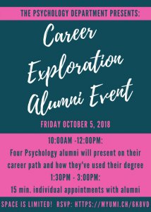 Career Exploration Psychology Alumni Event