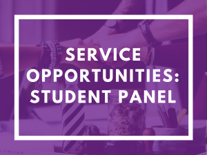 Service Opportunities Student Panel