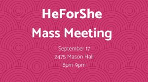 HeForShe mass meeting promotional image