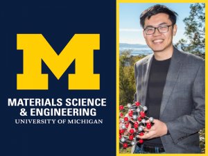 Materials Science logo with photo of Wenhao Sun